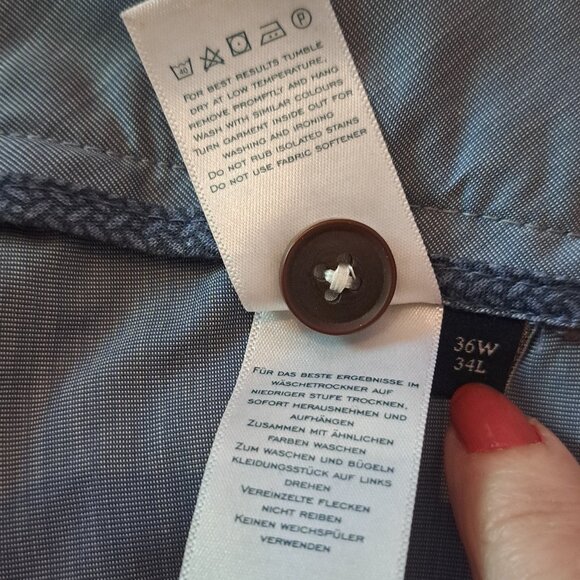 Charles Tyrwhitt Men's Tan Khaki Casual Dress Pants Classic Fit Sz 36 W 34 L - Picture 8 of 11